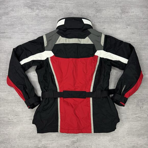 VTG North Face Steep Tech Jacket Womens Large Red Black White Belted Ski 90s EUC - Picture 2 of 16